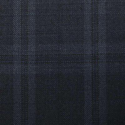D558/1 Vercelli CV - Vải Suit 95% Wool - Xanh Dương Caro