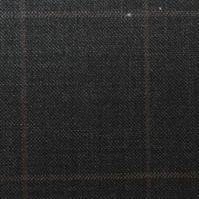 D551/1 Vercelli CV - Vải Suit 95% Wool - Đen Caro Nâu