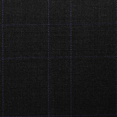 D549/2 Vercelli CV - Vải Suit 95% Wool - Xanh Dương Caro Đen