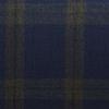 D538/1 Vercelli CV - Vải Suit 95% Wool - Xanh Dương Caro Nâu