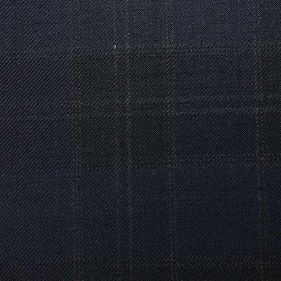 D536/1 Vercelli CV - Vải Suit 95% Wool - Xanh Dương Caro