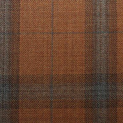 D535/1 Vercelli CV - Vải Suit 95% Wool - Nâu Caro Xám