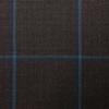 D534/2 Vercelli CV - Vải Suit 95% Wool - Xanh Dương Caro Nâu