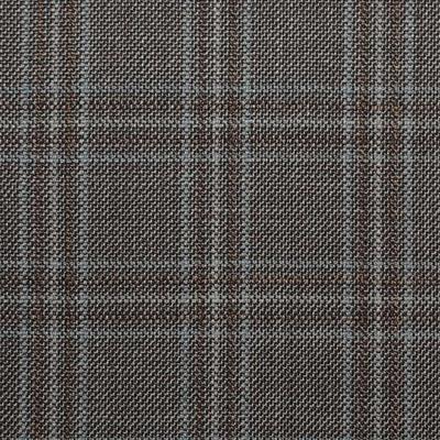 D532/1 Vercelli CV - Vải Suit 95% Wool - Xám Caro