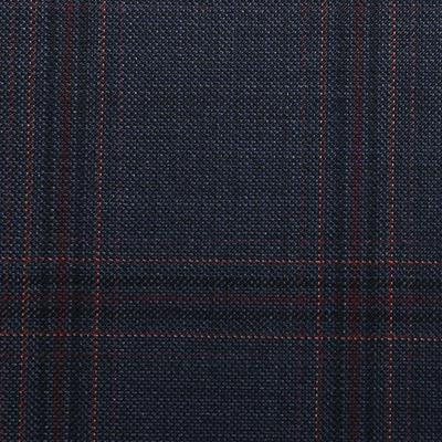 D529/1 Vercelli CV - Vải Suit 95% Wool - Xanh Dương Caro