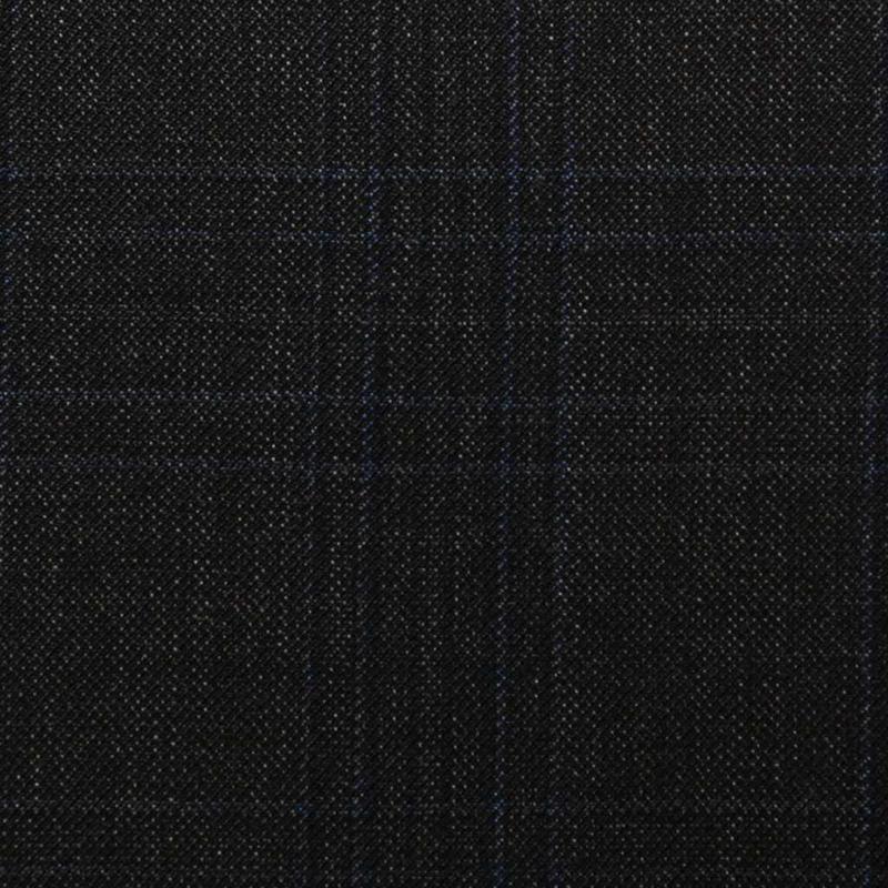 D525/1 Vercelli CV - Vải Suit 95% Wool - Đen Sọc