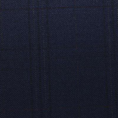 D506/4 Vercelli CV - Vải Suit 95% Wool - Xanh Dương Sọc