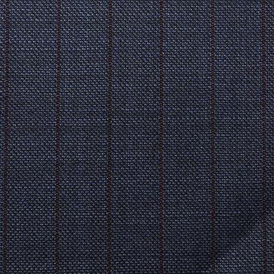 D504/43 Vercelli CV - Vải Suit 95% Wool - Xanh Dương Sọc