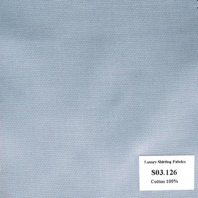 S03.126 Kevinlli S3 - Sơmi 100% Cotton - Xanh Dương Trơn