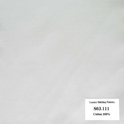 S03.111 Kevinlli S3 - Sơmi 100% Cotton - Trắng Trơn