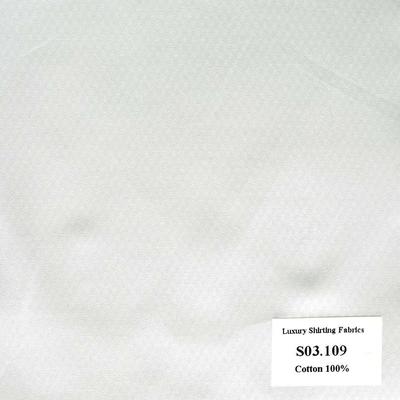 S03.109 Kevinlli S3 - Sơmi 100% Cotton - Trắng Trơn