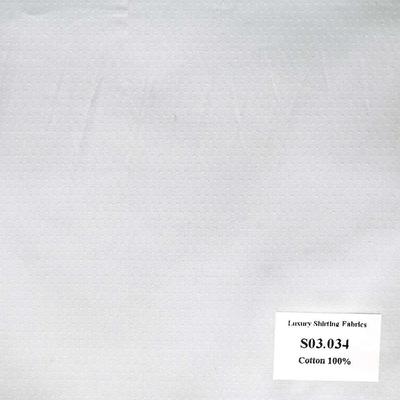 S03.034 Kevinlli S3 - Sơmi 100% Cotton - Trắng Trơn