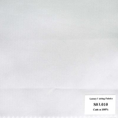 S03.010 Kevinlli S3 - Sơmi 100% Cotton - Trắng Trơn