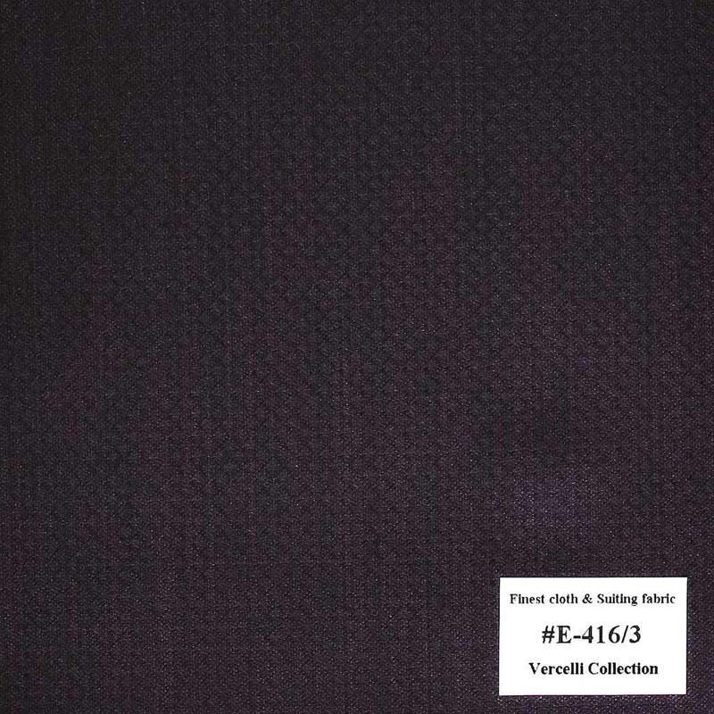 E-416/3 Vercelli V9 - Vải Suit 95% Wool - Tím Trơn