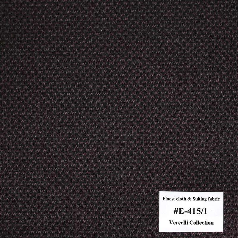 E-415/1 Vercelli V9 - Vải Suit 95% Wool - Tím Trơn