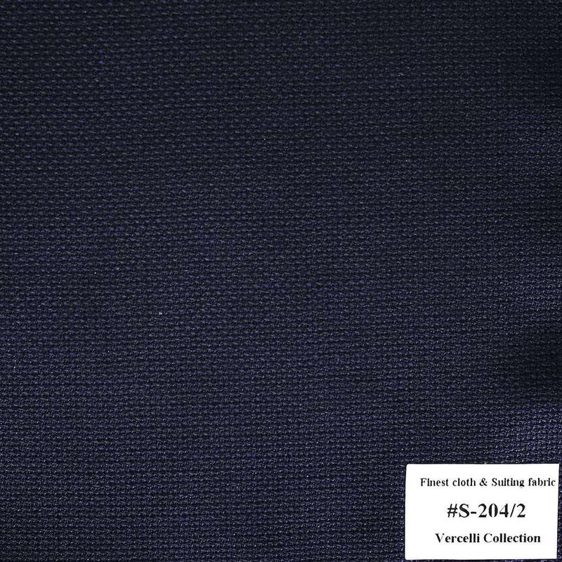 S-204/2 Vercelli V8 - Vải Suit 95% Wool - Tím Trơn