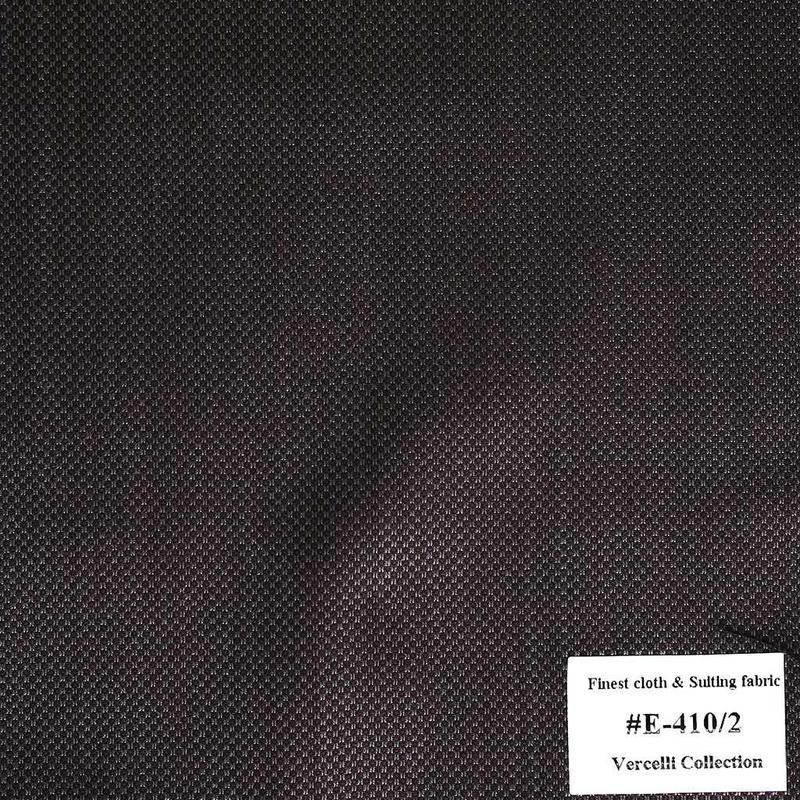 E-410-2 Vercelli V8 - Vải Suit 95% Wool - Nâu Trơn