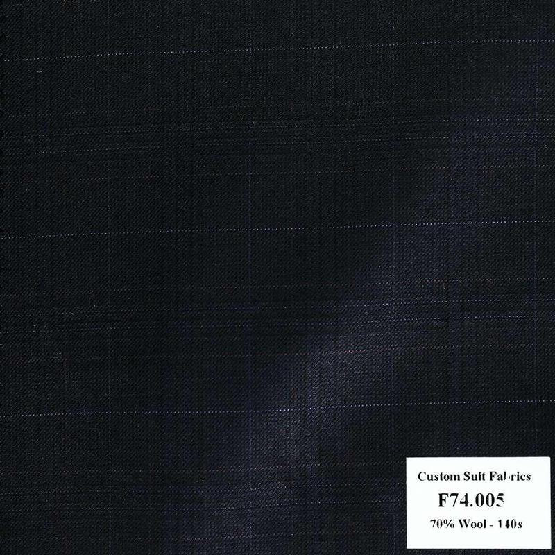 [ Hết hàng ] F74.005 Kevinlli V6 - Vải Suit 70% Wool - Đen Caro