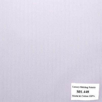 S01.448 - Sơmi Cotton & Modal - Hồng Sọc