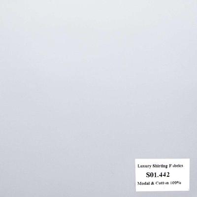 S01.442 - Sơmi Cotton & Modal - Trắng Trơn