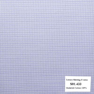 S01.433 - Sơmi Cotton & Modal - Tím Caro