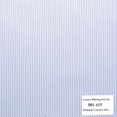 S01.415 -Sơmi Cotton & Modal - Tím Sọc