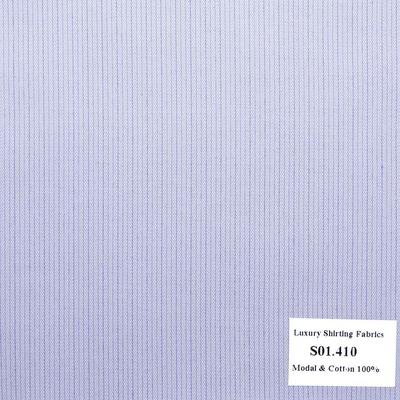 S01.410 - Sơmi Cotton & Modal - Tím Sọc