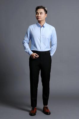 Đồng Phục Áo Sơ Mi Nam Xanh Trơn