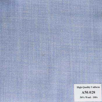 Vải May Đồng Phục Áo Vest Công Sở Màu Xanh Dương Nhạt A50.028