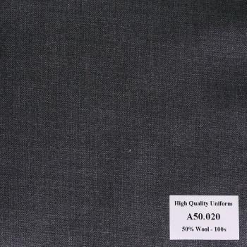 Vải May Đồng Phục Áo Vest Công Sở Màu Xám Đen A50.020