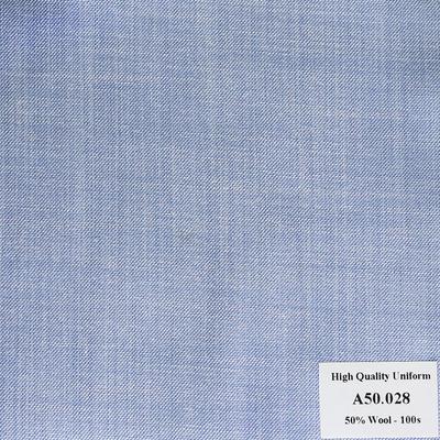 Vải May Đồng Phục Quần Tây Công Sở Màu Xanh Dương Nhạt A50.028