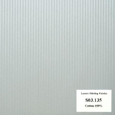 Vải May Đồng Phục Áo Sơ Mi Công Sở Màu Xanh Biển Nhạt Sọc Dọc S03.135