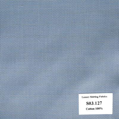 Vải May Đồng Phục Áo Sơ Mi Công Sở Màu Xanh Biển Vân Nhuyễn S03.127