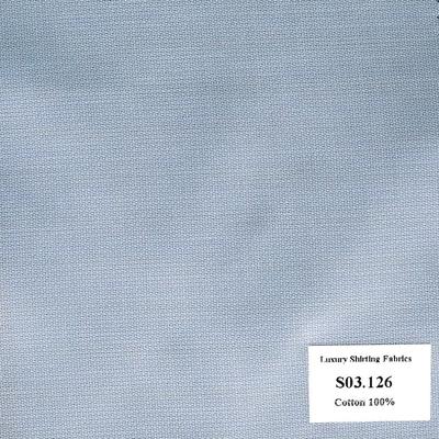 Vải May Đồng Phục Áo Sơ Mi Công Sở Màu Xanh Biển Nhạt Vân Nhuyễn S03.126