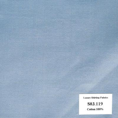 Vải May Đồng Phục Áo Sơ Mi Công Sở Màu Xanh Biển Trơn S03.119