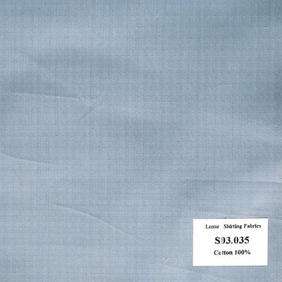 Vải May Đồng Phục Áo Sơ Mi Công Sở Màu Xanh Biển Vân S03.035