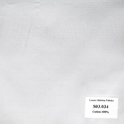 Vải May Đồng Phục Áo Sơ Mi Công Sở Màu Trắng Vân S03.034