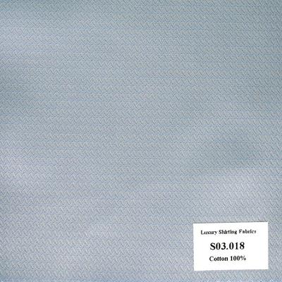 Vải May Đồng Phục Áo Sơ Mi Công Sở Màu Xanh Biển Nhạt Vân S03.018