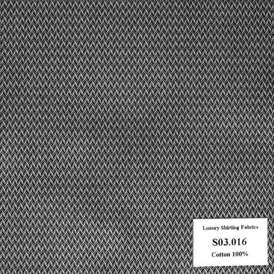 Vải May Đồng Phục Áo Sơ Mi Công Sở Đen Vân S03.016