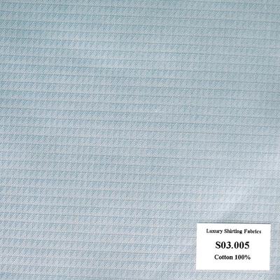 Vải May Đồng Phục Áo Sơ Mi Công Sở Màu Xanh Biển Nhạt Vân S03.005