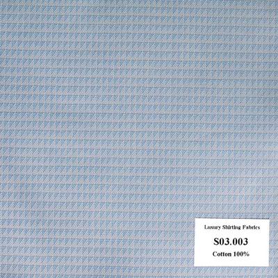 Vải May Đồng Phục Áo Sơ Mi Công Sở Màu Xanh Biển Đậm Vân S03.003