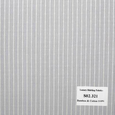 Vải May Đồng Phục Áo Sơ Mi Công Sở Màu Tím Sọc Dọc S02.321