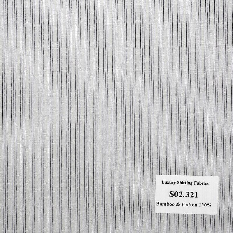 Vải May Đồng Phục Áo Sơ Mi Công Sở Màu Tím Sọc Dọc S02.321