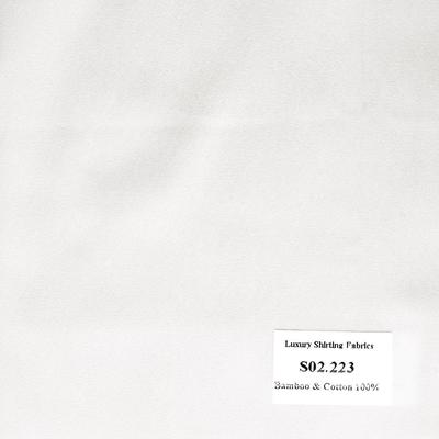 Vải May Đồng Phục Áo Sơ Mi Công Sở Màu Trắng Ngà S02.223