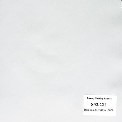 Vải May Đồng Phục Áo Sơ Mi Công Sở Màu Trắng Sọc Xéo S02.221