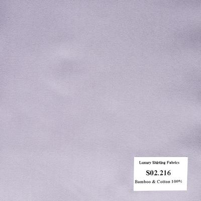 Vải May Đồng Phục Áo Sơ Mi Công Sở Màu Tím Nhạt S02.216