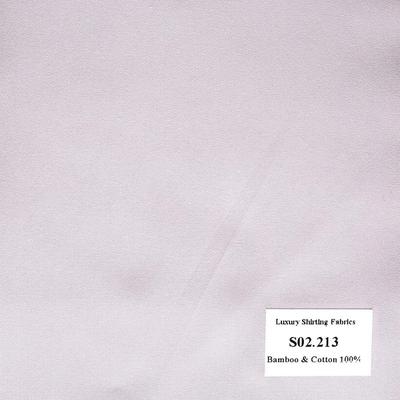 Vải May Đồng Phục Áo Sơ Mi Công Sở Màu Hồng Sọc Xéo S02.213