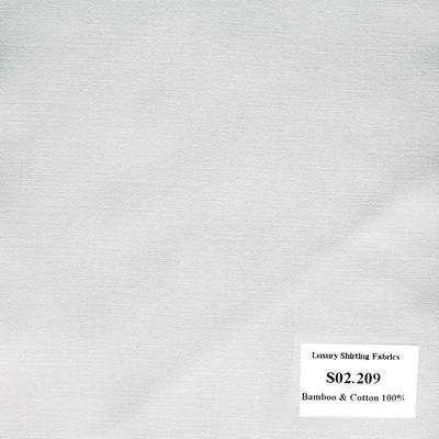 Vải May Đồng Phục Áo Sơ Mi Công Sở Màu Trắng S02.209