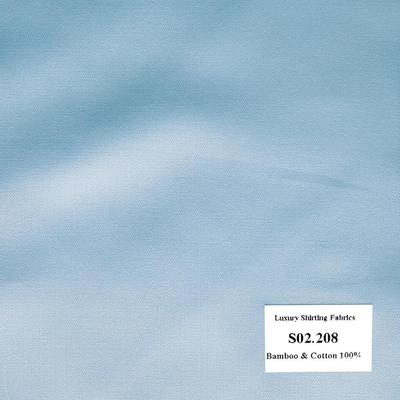 Vải May Đồng Phục Áo Sơ Mi Công Sở Màu Xanh Biển S02.208