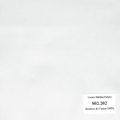 Vải May Đồng Phục Áo Sơ Mi Công Sở Màu Trắng S02.202